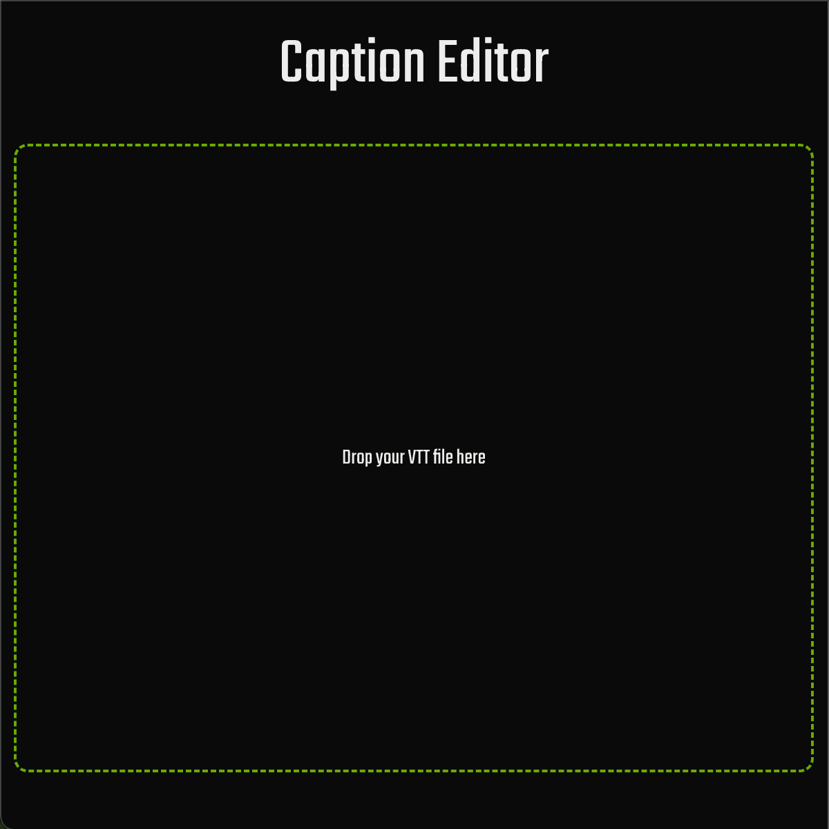 the application in action